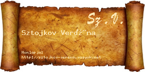 Sztojkov Veréna névjegykártya